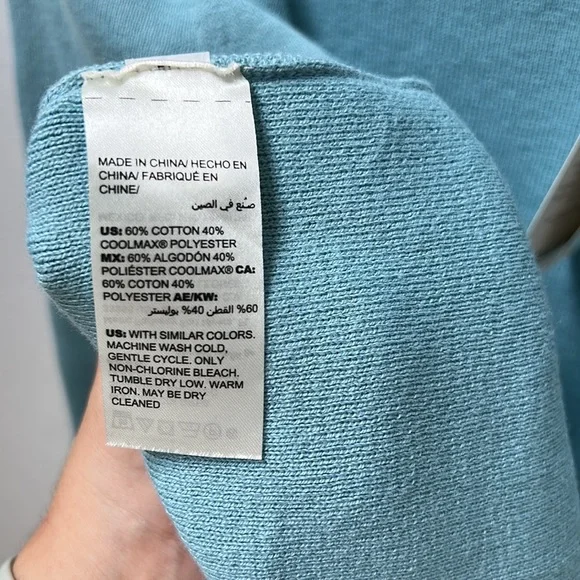 Chicos Womens Blue Turtleneck Sweater Size Medium Coolmax Technology NWT - Picture 5 of 12